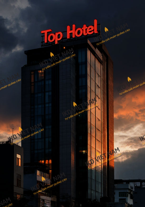 Quy trình thiết kế sản xuất bộ chữ tòa nhà chất liệu inox