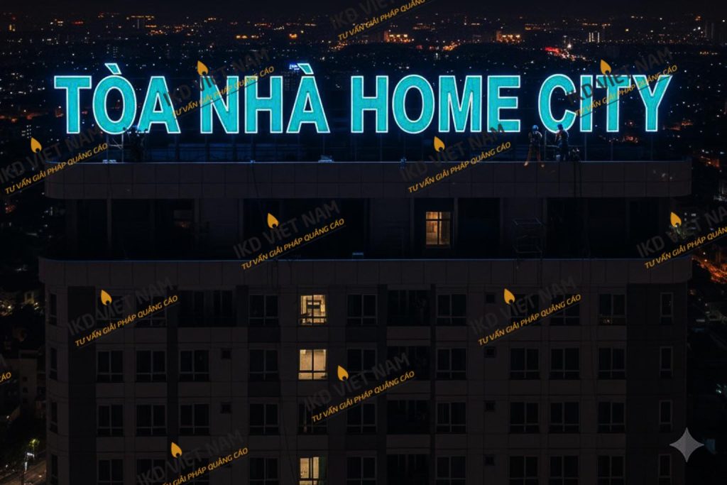 Quy trình thiết kế sản xuất biểu tượng tòa nhà chất liệu inox