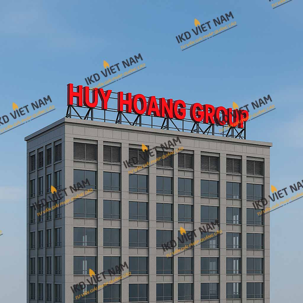 Quy trình thiết kế biểu tượng tòa nhà chất liệu inox