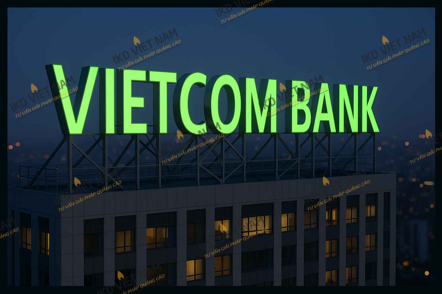 Quy trình thiết kế thi công lắp đặt biểu tượng tòa nhà chất liệu inox